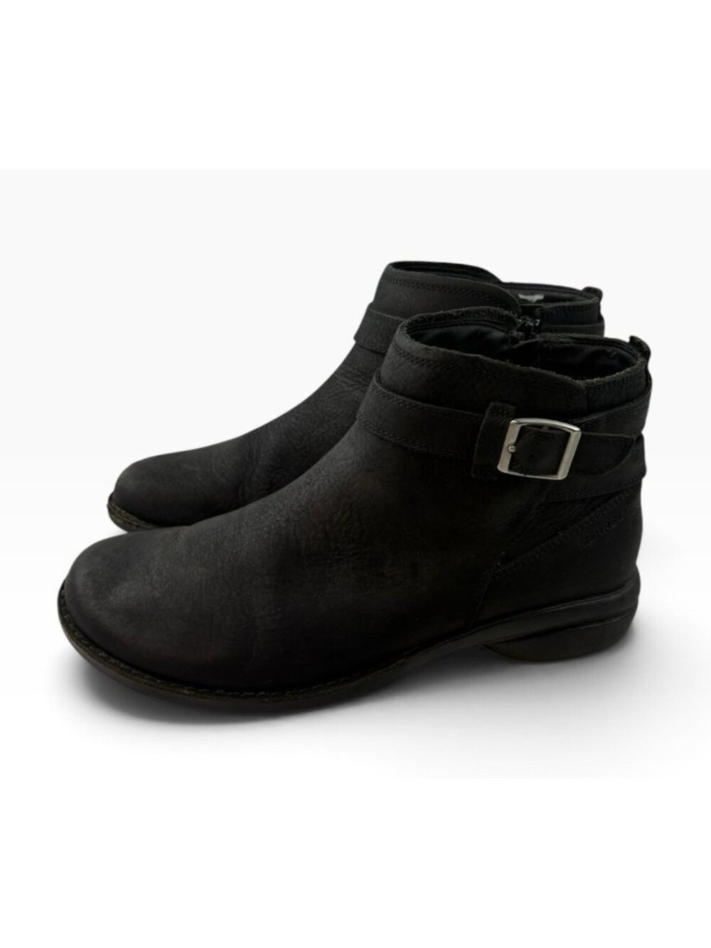 -Merrell Andover Bluff waterproof Ankle Boots Womens Size 10 Black Leather